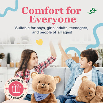 Lilly'S Love Weighted Stuffed Animal, 5Lb | Sensory Weighted Plush For Kids And Adults | Machine Washable Plushies W/Removable Inner | Calming Weighted Stuffed Animals For Anxiety, Benji The Bear