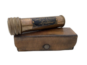 Ocean Replicas Best Handmade Brass Working Kaleidoscope With Leather Case Gift For Your Love Ones.