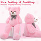 MaoGoLan Giant Pink Teddy Bear - 55" Life Size Stuffed Animal, Soft Polypropylene, Ideal Gift for Girlfriend
