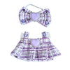 Hongvkae Doll Outfit Set for 17cm Dolls  2 Piece Clothes Set for Doll  enhanced Fashion Dresses for Dolls Accessories Suit (Purple)