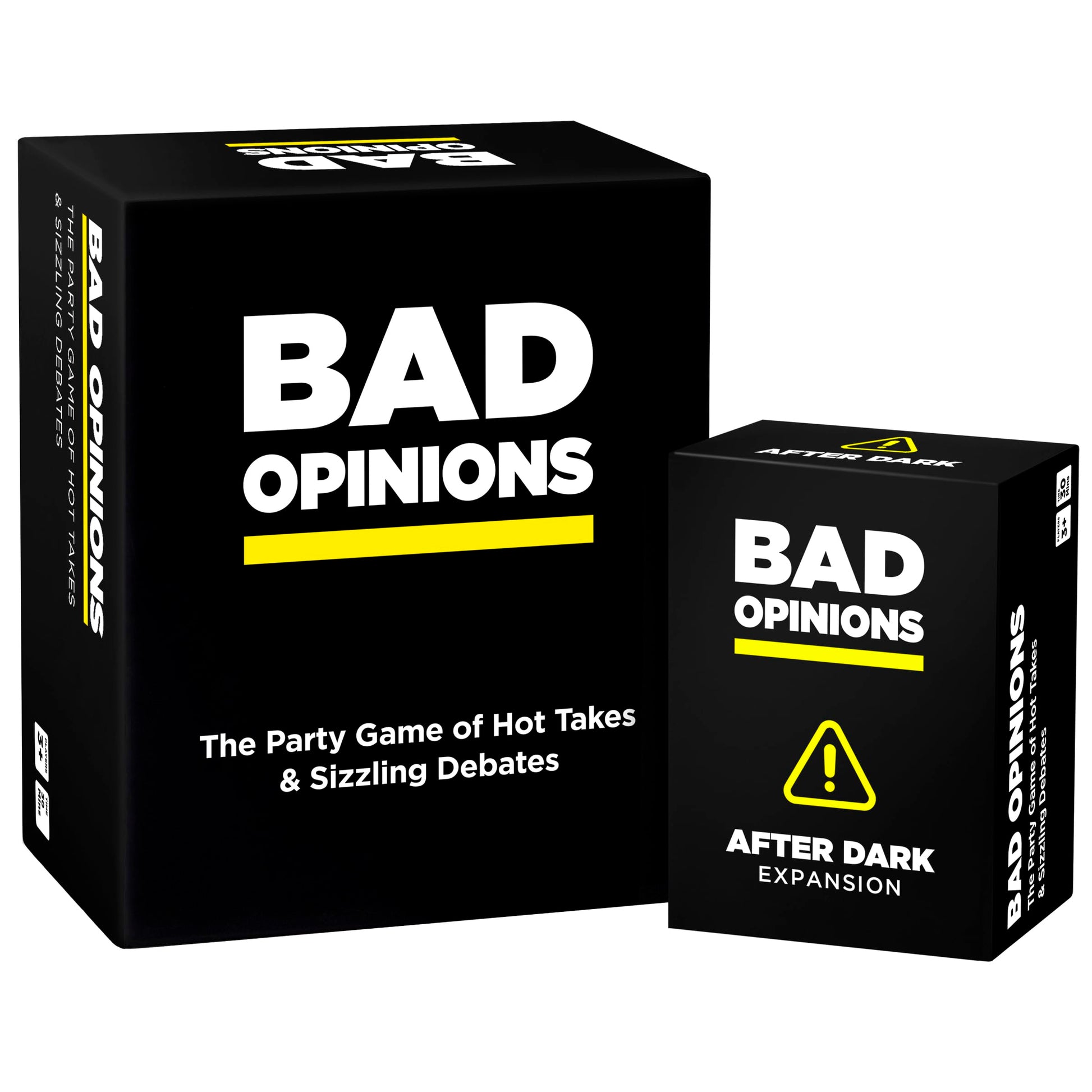 BAD OPINIONS Party Game + After Dark Expansion Set - The Hilarious mature-themed Card Game of Hot Takes & Sizzling Debates - Perfect for Fun Parties and Board Games Night with Your Friends