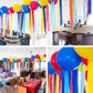 Partywoo Red Yellow Blue Balloons, 140 Pcs Blue Red And Yellow Balloons Different Sizes Pack Of 18 Inch 12 Inch 10 Inch 5 Inch For Balloon Garland Or Arch As Dog Party Decorations, Party Decorations