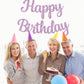 Beishida Light Purple Happy Birthday Banner - No Diy,10Feet,Pre-Strung-Glitter Happy Birthday Sign, Happy Birthday Garland,Happy
