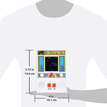 Basic Fun Arcade Classics - Centipede Retro Handheld Arcade Game, White, One Size