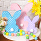 3 Pcs Easter Bunny Table Wooden Signs Decor Spring Farmhouse Wood Bunnies Cute Easter Craft Freestanding Centerpiece Signs for K