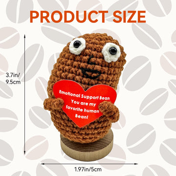 Aabxx Mini Funny Positive Potato, 3 Inch Knitted Doll With Positive Card For Cheer Up Gifts And Party Decorations, Cute Positive