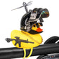Wonuu Rubber Duck Car Ornaments, Squeeze Duck Dashboard Decorations Bicycle Decor For Cycling Motorcycle & Bicycle Accessories Decorations (Brilliant Black-L&G)