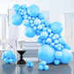 Partywoo Bright Sky Blue Balloons, 100 Pcs Matte Blue Balloons Different Sizes Pack Of 36 Inch 18 Inch 12 Inch 10 Inch 5 Inch Blue Balloons For Balloon Garland Arch As Party Decorations, Blue-Y20