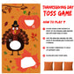 Tifeson Thanksgiving Games - Thanksgiving Bean Bag Toss Game With 3 Bean Bags For Kids Adults - Turkey Hanging Toss Game Banner Fall Thanksgivng Decorations Supplies