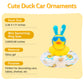 wonuu Car Duck Rubber Duck Car Ornaments Duck Car Dashboard Decorations with Cute Headband Swim Ring Necklace Sunglasses  B-Blue Long Rabbit Ear Headband