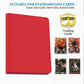 16 Pocket Card Binder  1000+ enhanced Zip Trading Card Binder  Double Sided Pocket Card Binder Album  Ringless Card Folder for MTG  TCG  Sports Card (Red  16Pockets)