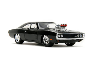 Jada Toys 1970 Dodge Charger Die-Cast Car 1:24 Scale Black Collectible Model for Ages 8+