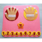 Trendivibe Montessori Felt Learning Toys Fine Motor Skill For Preschool Travel Kids Counting Pink| Baby Learning Toy | Infant Ac