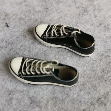 1:6 Scale Figure Shoes Sneakers Shoe For 1/6 12 Inch Male Action Figure Toy (Black)