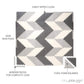 Play Platoon Non-Toxic Extra-Thick 96 Piece Triangle Play Mat - Comfortable 6X6Ft Cushiony Foam Floor Puzzle Exercise Mat For Kids & Toddlers - Gray & Cream