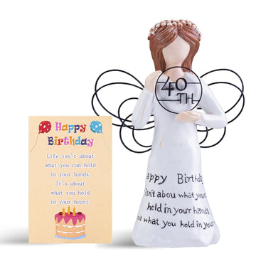 Siguejor Happy Birthday Gift, Hand-Painted Resin Birthday Sculpture, Perfect For Celebrating Birthdays, Unique Keepsake For Frie