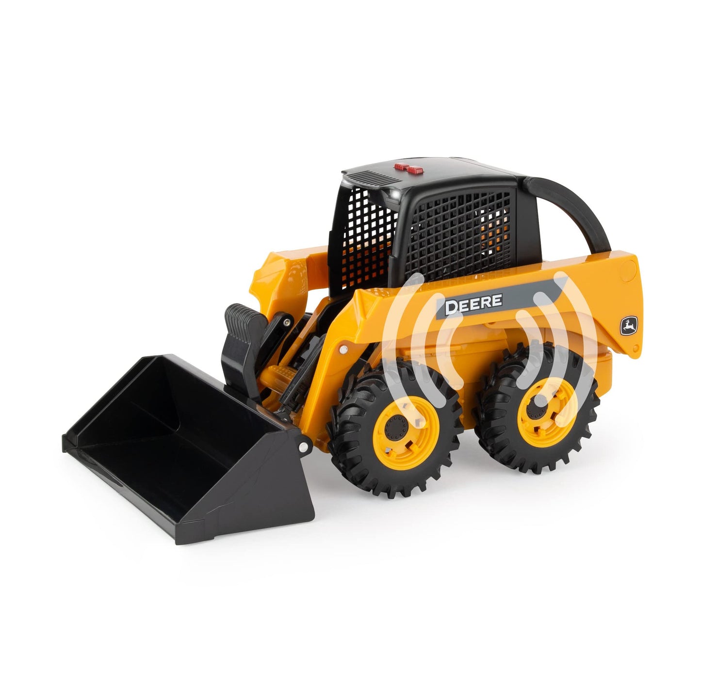 John Deere ERTL Big Farm John Deere Skid Steer Set - 1:16 Scale - Construction Toys Includes Barrels and Cones - Kids Toys Ages