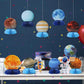 SUNBEAUTY 12 PCS Solar System Theme Honeycomb Centerpieces for Table Topper Outer Space Party Supplies Space Themed Party Decora