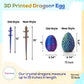 3D Printed Dragon,Dragon Eggs With Dragon Inside,Dragon Egg Toy,15'' Full Articulated Crystal 3D Dragon For Children'S Day Gift