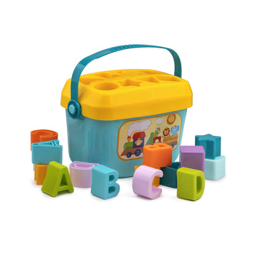 Playkidz Shape Sorter Baby And Toddler Toy, Abc And Shape Pieces, Sorting Shape Game, Developmental Toy For Children 18 Months+