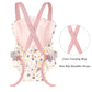 Gagaku Doll Carrier Soft Cotton Front And Back Carrying With Adjustable Straps For Baby - Rose Garden