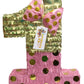 Apinata4U Pink And Gold Number 1 Piñata With Bow, Princess Theme First Birthday Decorations, Pink & Gold Party Supplies, Kids Party Favor For Birthday Celebration, Girls Birthday, 20 X 16 X 4 Inches