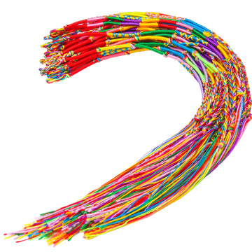 Resinta 40 Pieces Handmade Braided Bracelets Assorted Colors Friendship Cords Thread Bracelets Party Supply Favors for Wrist Ank