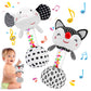 Fpvera Baby Soft Rattles Shaker: Infant Developmental Hand Grip Baby Toys, High Contrast Black And White Newborn Sensory Toys Rattle Toy 0 3 6 9 12 Months For Babies Boys Girls Shower Gift, 2Pcs