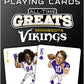 MasterPieces Minnesota Vikings Playing Cards - Officially Licensed Deck, Cardstock, Team Color, Model MIV3300