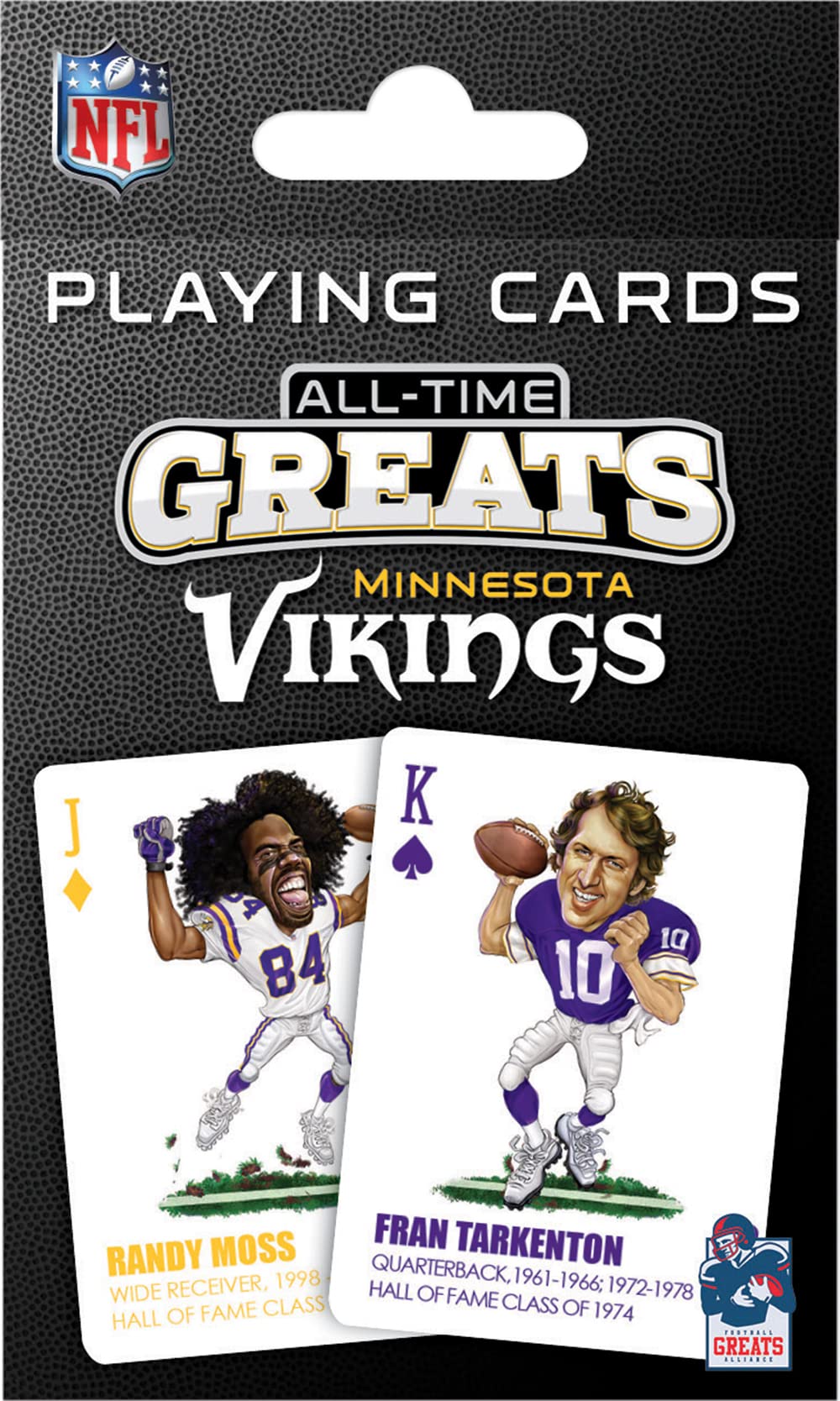 MasterPieces Minnesota Vikings Playing Cards - Officially Licensed Deck, Cardstock, Team Color, Model MIV3300