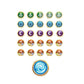 Gamegenic Altered Premium Markers - 26-Piece Acrylic Game Tokens, Multicolor, 10 cm x 10 cm x 0.4 inches, Model GGS60145ML