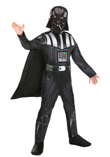 Star Wars Boys Deluxe Darth Vader Costume, Kids Halloween Costume, Child - Officially Licensed Small