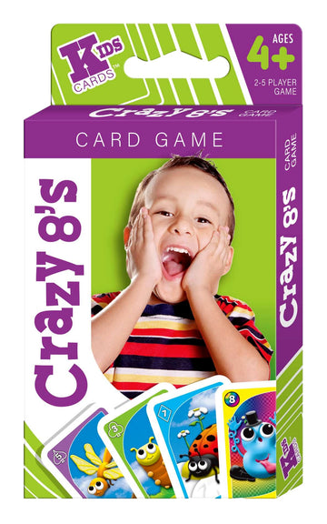 Ja-Ru Crazy 8'S Card Game (4.7' X 3') Classic Crazy Eights Card Game For Kids, Fun Indoor Recess Games For Classroom, Travel Games & Vintage Stocking Stuffers. Crazy8-3604-1S