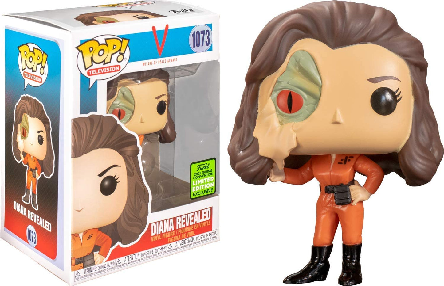 Funko V - Diana With Lizard Face Eccc 2021 Spring Convention Exclusive Pop! Vinyl