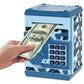 Adevena Electronic Piggy Bank, Mini Atm Password Money Bank Cash Coins Saving Box For Kids, Cartoon Safe Bank Box Perfect Toy Gifts For Boys Girls (Camouflage Blue)