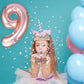 9th Birthday Decorations for Girls, Including 9 year old Birthday Cake Topper, Birthday Queen Sash with Pearl Pin, Sweet Rhinest