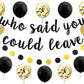 Paper Banner Bunting Patriotic Returning Back Decorations Party Who Said You Could Leave Banner Retirement Party Bunting Garland