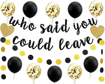 Paper Banner Bunting Patriotic Returning Back Decorations Party Who Said You Could Leave Banner Retirement Party Bunting Garland