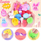 LEEHUR 30Pcs Prefilled Easter Eggs with Animal Mochi Squishy Stress Relief   Colorful Easter Fidget Toys Great for mature-themed Easter Basket Stuffers Egg Fillers Party Favors (Multicolor-30)