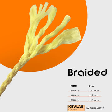 Emma Kites Kevlar Kite Line 1000Ft 250Lb Braided Kite String Abrasion Resistant Low Stretch Utility Cord For Outdoor Tactical Su