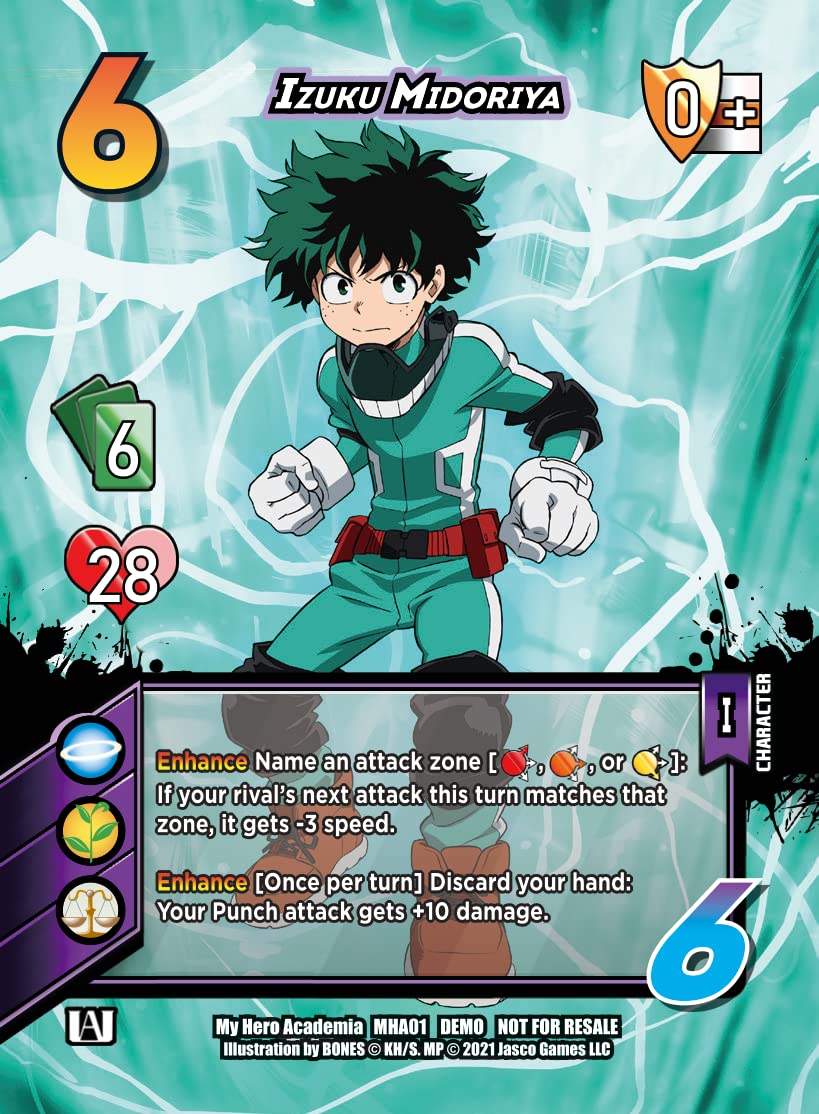 Jasco Games My Hero Academia Collectible Card Game Series 1 Unlimited | 10-Card Single-Pack Booster Pack | Trading Cards for Adu