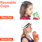 L LIKED 12 Oz Kids Sippy Cups, 4 Colours Assorted Total 20 Count Spill Proof Reusable Cups, BPA-Free, Perfect for Party