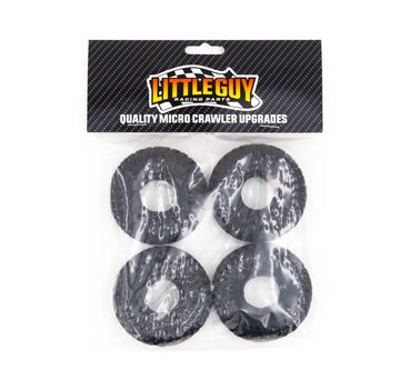 Little Guy Racing Swamp King M/T (64mm) 1.0 Inch Tires Compatible with 1/24 RC Axial SCX24, RGT, Element, Enduro, URUAV (4 Tires