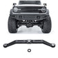 RCLIONS Aluminum Steering Link for 1/18th TRX4M RC Crawler Car Upgrades (Black)