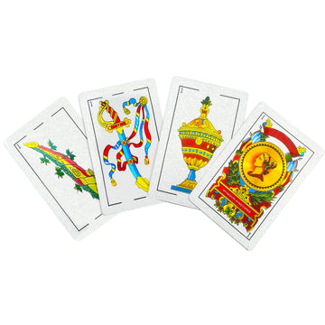 Spanish Playing Cards, Original Spanish Cards Games, Briscas Cards Puerto Rico, Original Spanish Deck Of Cards, Mexican Playing Cards [Luxury Silver Foil Classic] [Pvc Waterproof] (1 Pack)