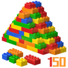 Wyswyg Large Classic Brick Set, 150 Pieces Bricks In 5 Colors, Compatible With Duplo And Top Brands Building Block - Ideal For C