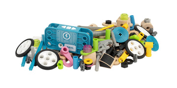 Brio Builder 34591 - Builder Motor Set - 120 Piece Construction Set Stem Toy With Wood And Plastic Pieces And A Motor For Kids Age 3 And Up