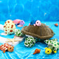 Aoriher 6 Pieces Turtle Stuffed Animal Set 12 Inch Stuffed Sea Turtle Mom With 3 Babies Plush Turtles And 2 Turtle Eggs Stuffed
