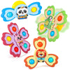 Jofony 4 Pcs Suction Cup Spinners Toys For Baby,Spinning Toy For Baby 3-18 Months Toddlers Sensory Activity Fidget Bath Toy Educ