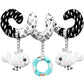 Gkdoms Baby Spiral Hanging Stroller And Car Seat Toys Black And White High Contrast Sensory Toy Newborn Plush Activity Toys Party Favors Quality Gifts For Baby Shower Easter Basket Stuffers -Whale
